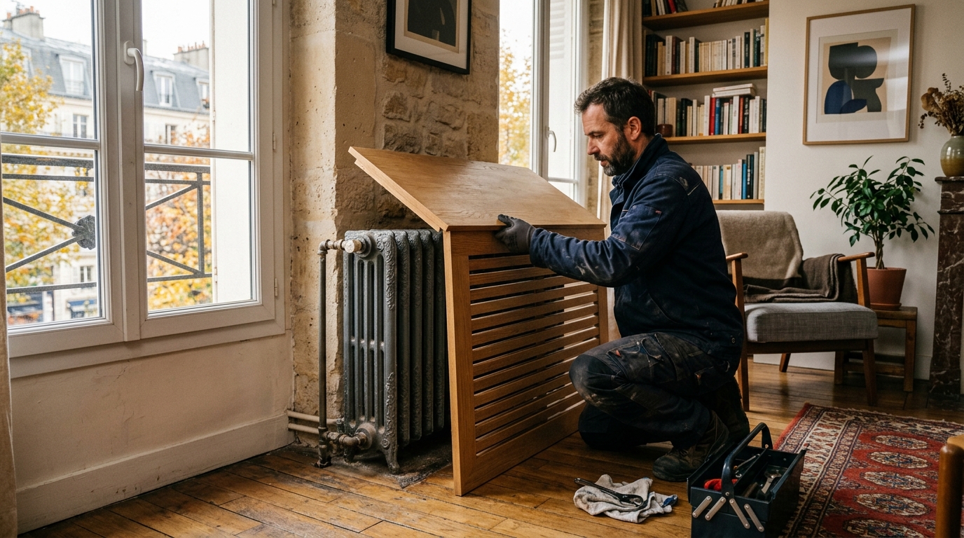 Je cachais mon vieux radiateur en fonte derrière un joli meuble en bois depuis deux ans : le jour où un chauffagiste l&rsquo;a soulevé, j&rsquo;ai enfin compris ma facture